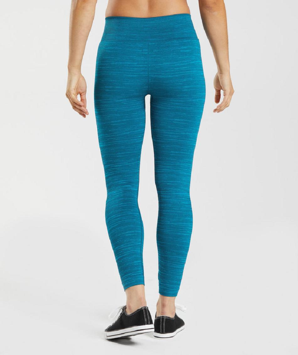 Gymshark Adapt Marl Seamless Ženske Tajice Plave Tamno Sive Plave | HR 3970YXF